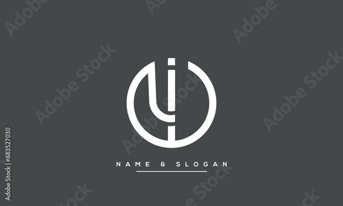 Alphabet Letters LI or IL Logo Monogram photo