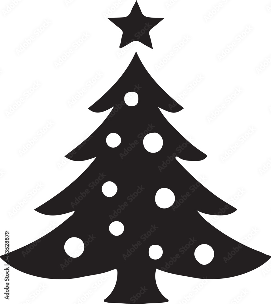 Christmas tree icon vector Christmas tree icon vector