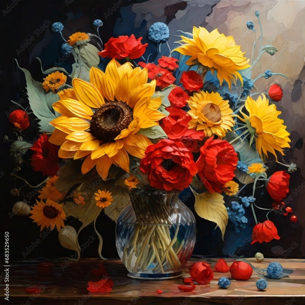 Fototapeta premium Leonardo_Diffusion_XL_python_import_matplotlibpyplot_as_pltWat_2(bouquet).