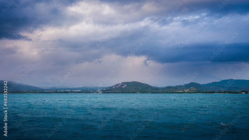 Storm over St Lucia. Storm over St Lucia.