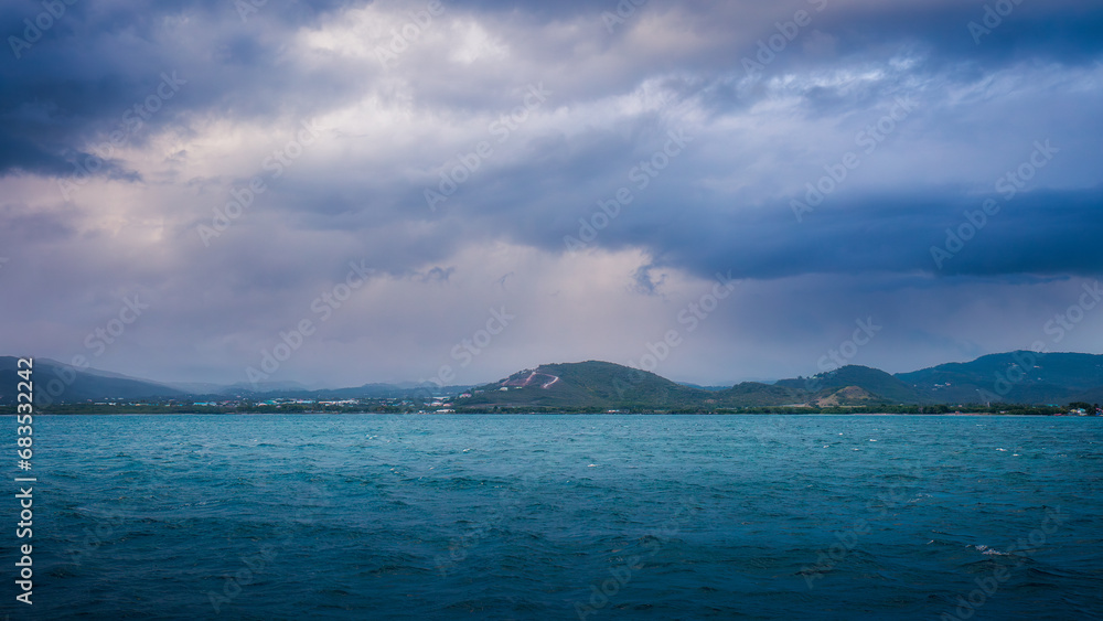 Storm over St Lucia.