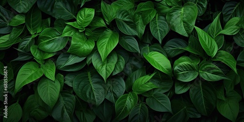 green leaves background © shamim