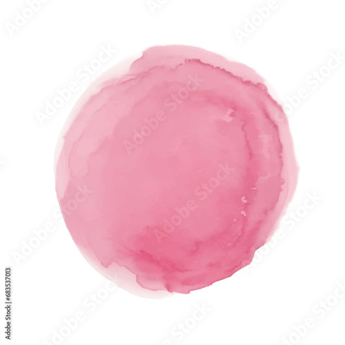 pink salt isolated on white, Pink circle