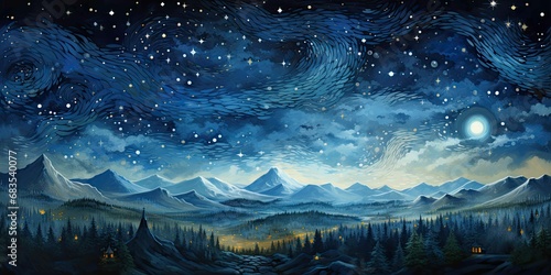 Night sky full of stars © Classy designs