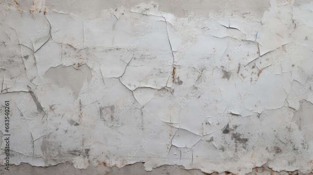 Obraz premium Gray wall texture with peeling paint