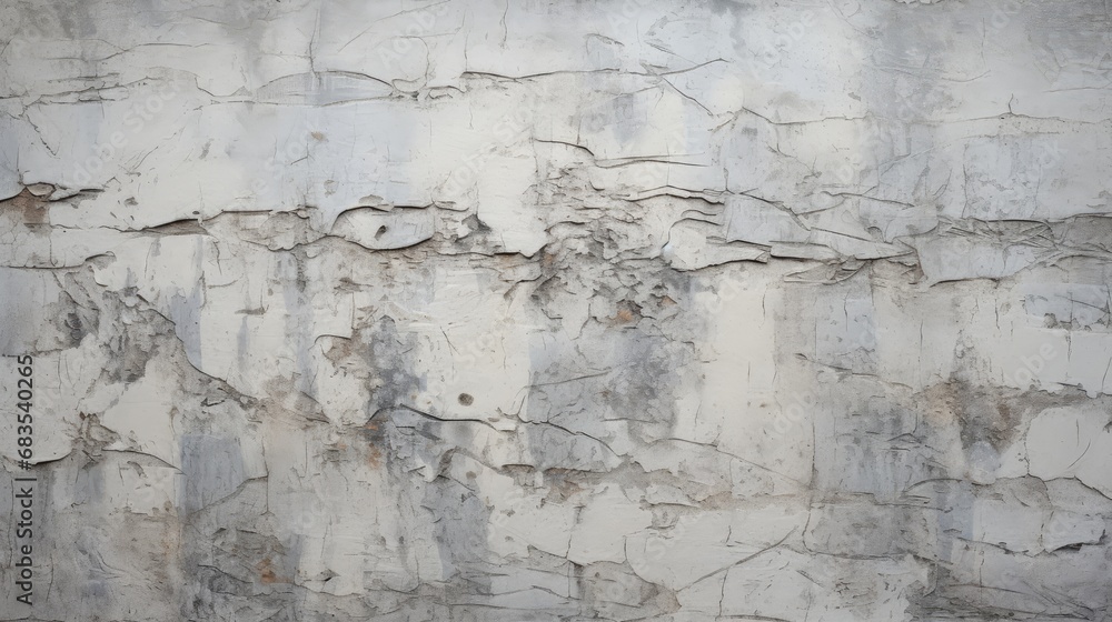 Obraz premium Gray wall texture with peeling paint