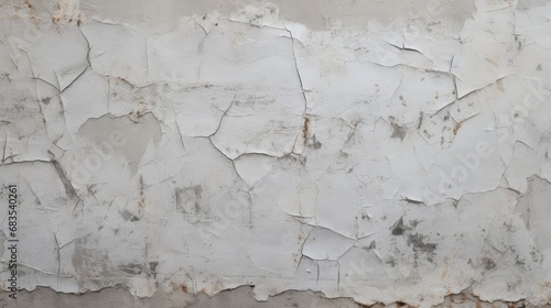 Gray wall texture with peeling paint