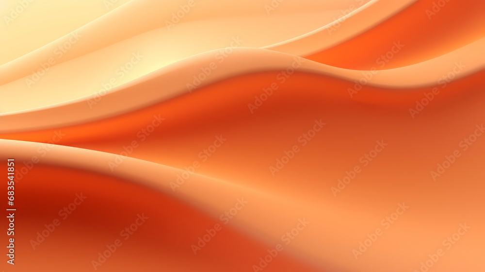 Abstract orange background with smooth lines and waves. 3d render illustration Abstract orange background with smooth lines and waves. 3d render illustration