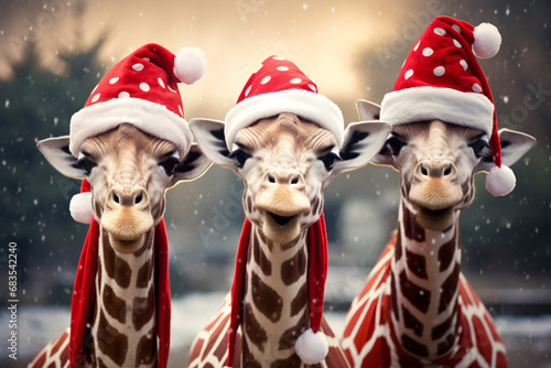 Christmas Giraffe