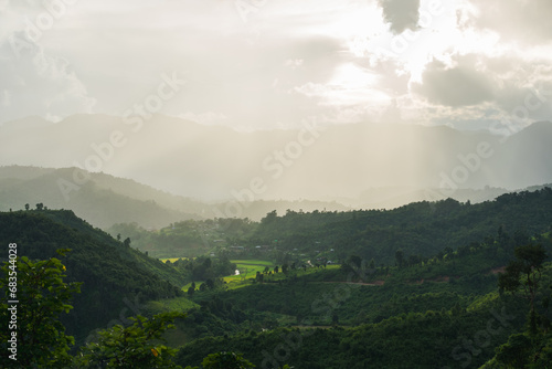 A valley in Kayah state, Demawso