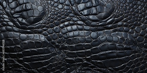 Black crocodile skin texture