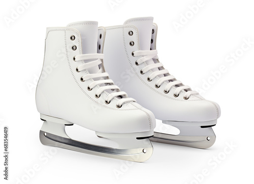 Ice-skates. Cut out on transparent