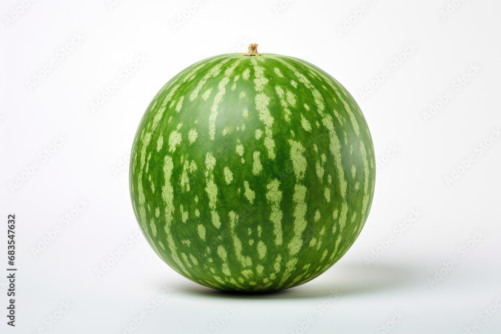 One whole watermelon, isolated white background One whole watermelon, isolated white background