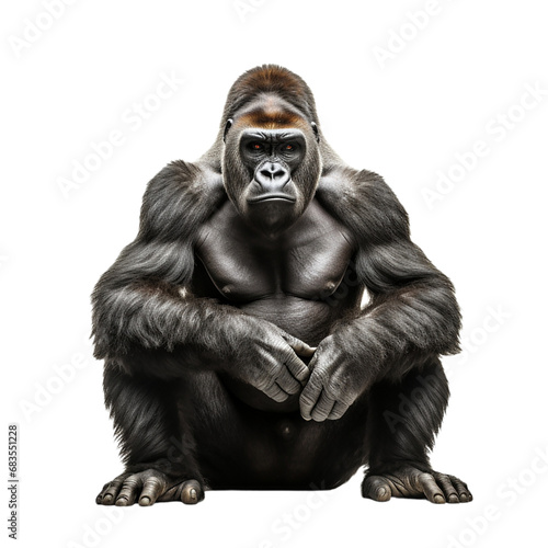 gorilla on transparent background PNG image