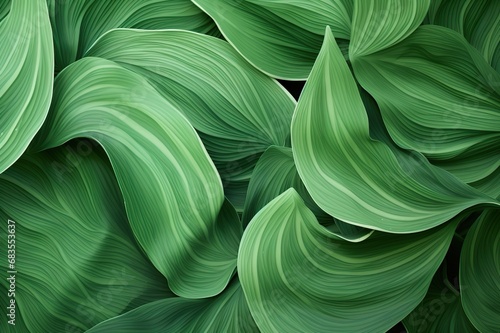 Natural Green Tones Abstract Foliage Patterns