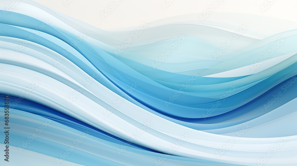 Abstract striped waves with fluid lines in oceanic colors for a captivating and dynamic design