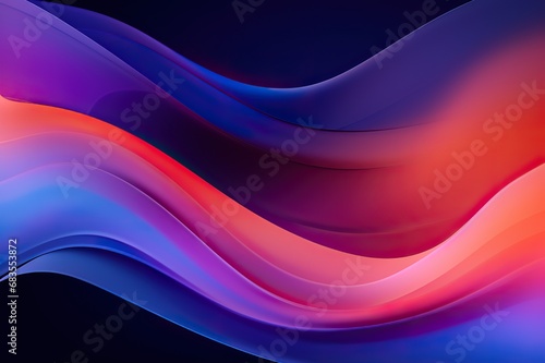 Flowing organic lines with vibrant gradients in negative space for a dynamic and eye-catching design