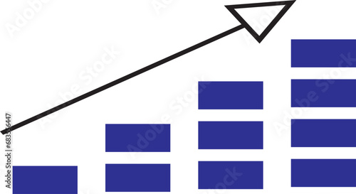 Upper side growth icon