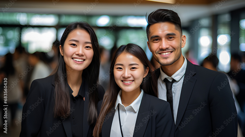 portrait of a business team | generative AI portrait of a business team | generative AI