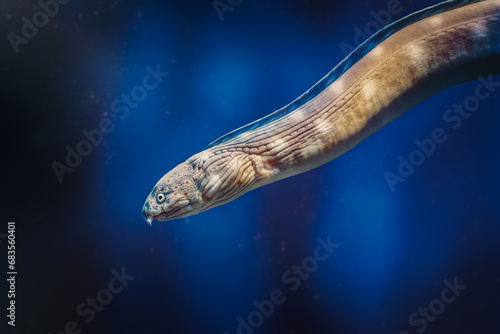 Sharptail snake-eel (Myrichthys breviceps) - Underwater Moray Eel