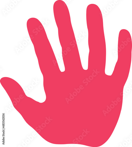 handprint paint colors shape