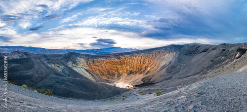 Ubehebe Crater in Death Valley National Park, California. Sunrise time. USA photo