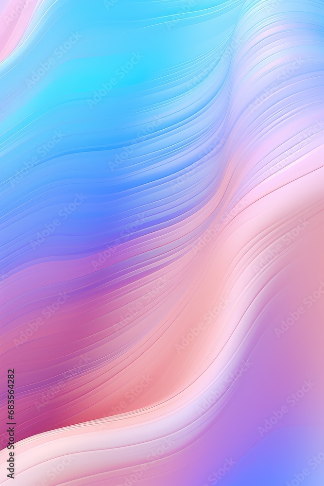 Obraz premium Holographic wave background