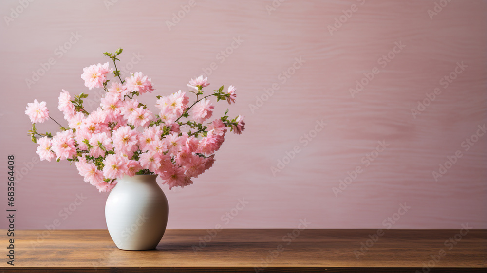 beautiful bouquet of flowers in a vase - obrazy, fototapety, plakaty 