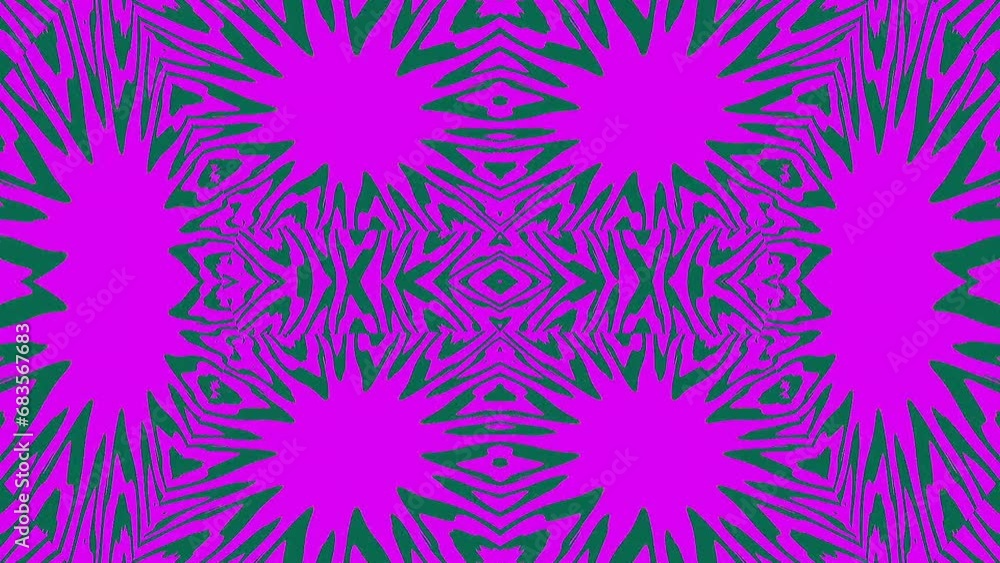 Psychedelic kaleidoscope pattern in neon pink and green, creating a vibrant, mirrored abstract design with a digital aesthetic. Psychedelic kaleidoscope pattern in neon pink and green, creating a vibrant, mirrored abstract design with a digital aesthetic.