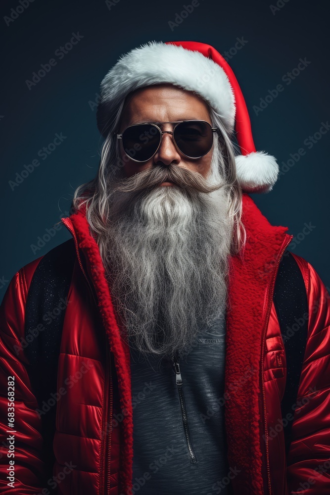 Trendy Santa Claus with glasses Trendy Santa Claus with glasses