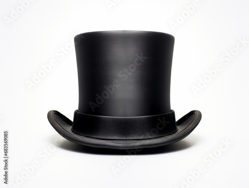 Elegant Black Top Hat: An Icon of Style and Sophistication Generative AI