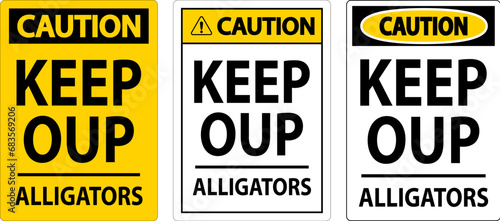 Alligator Warning Sign: Danger Keep Out - Alligators