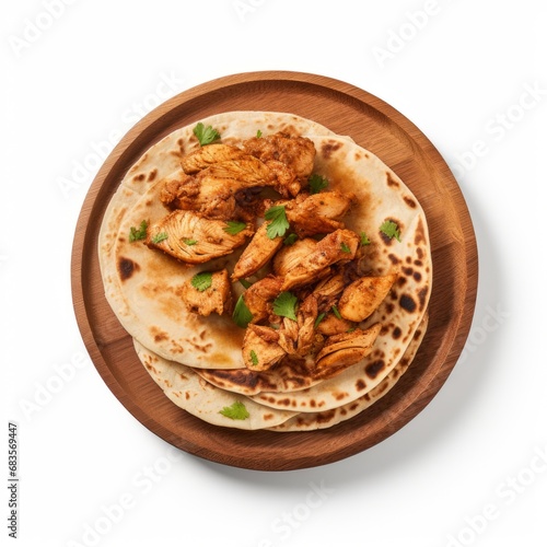 Experience the Spicy Aromas: Delectable Chicken Masala Rotis Served Fresh Generative AI