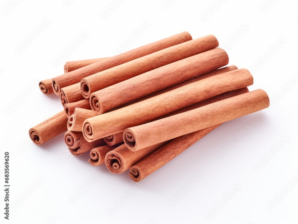 Exquisite Isolated Cinnamon Sticks: Perfect Addition for Your Gourmet Recipes Generative AI Exquisite Isolated Cinnamon Sticks: Perfect Addition for Your Gourmet Recipes Generative AI