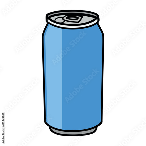 energy drink metallic can