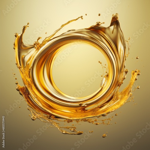 Unleashing the Splendor: A Masterpiece in Golden Circle Oil Artistry Generative AI