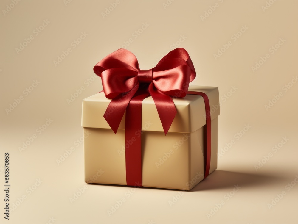 Unveil the Surprise: Spectacular Gift Box Tied with a Radiant Red Bow! Generative AI Unveil the Surprise: Spectacular Gift Box Tied with a Radiant Red Bow! Generative AI