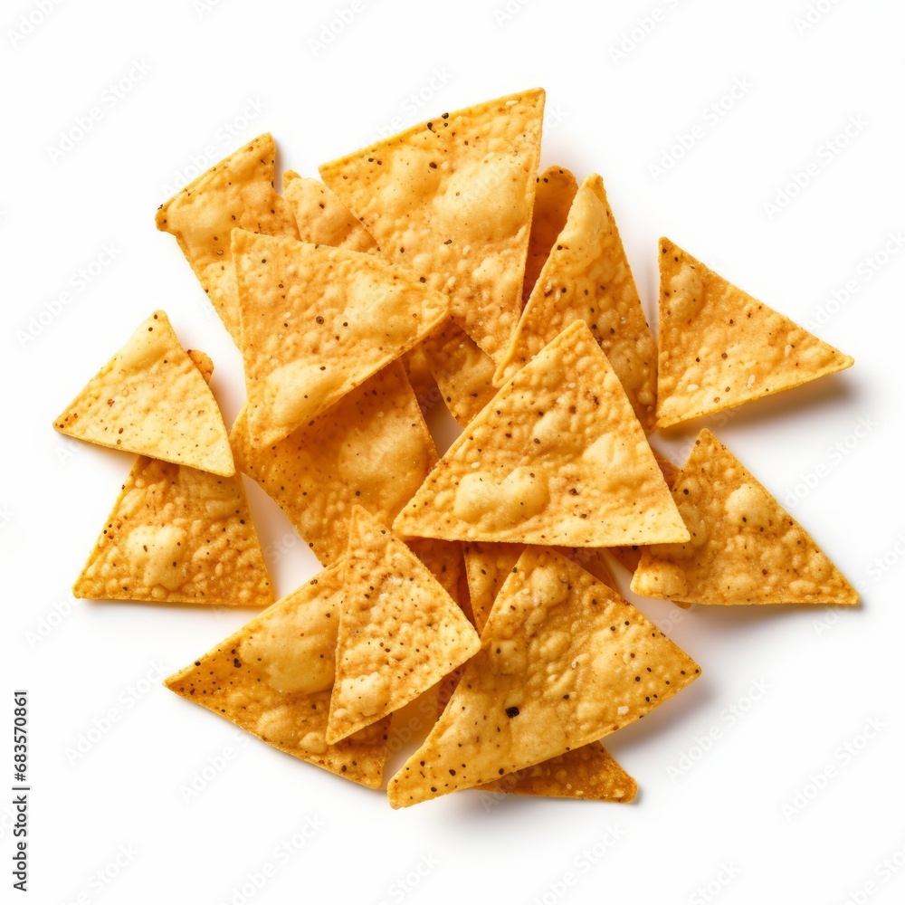 Unleash the Crunch: Stunning Showcase of Triangle Tortilla Chips Generative AI