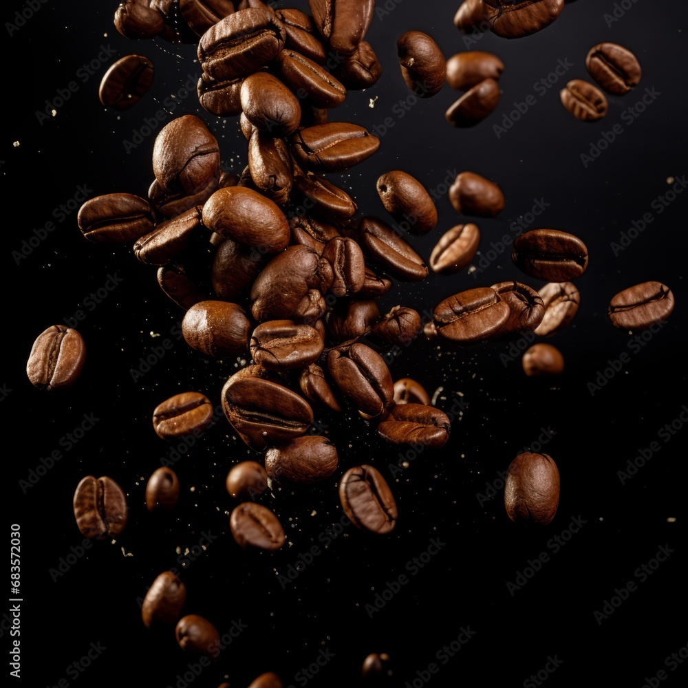 Unveiling the Magic: A Captivating Cascade of Fresh Coffee Beans Generative AI Unveiling the Magic: A Captivating Cascade of Fresh Coffee Beans Generative AI