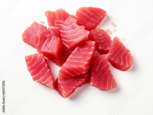 Experience the Sublime Simplicity of Perfectly Sliced Tuna - A Gourmet Visual Delight Generative AI