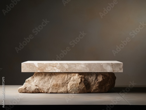 Experience Elegance with This Realistic Stone Podium Design - Unleash your Tab 2's Full Potential! Generative AI