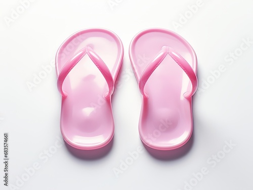 Chic Pink Flip Flops: A Perfect Accessory for Your Summer Wardrobe! Generative AI