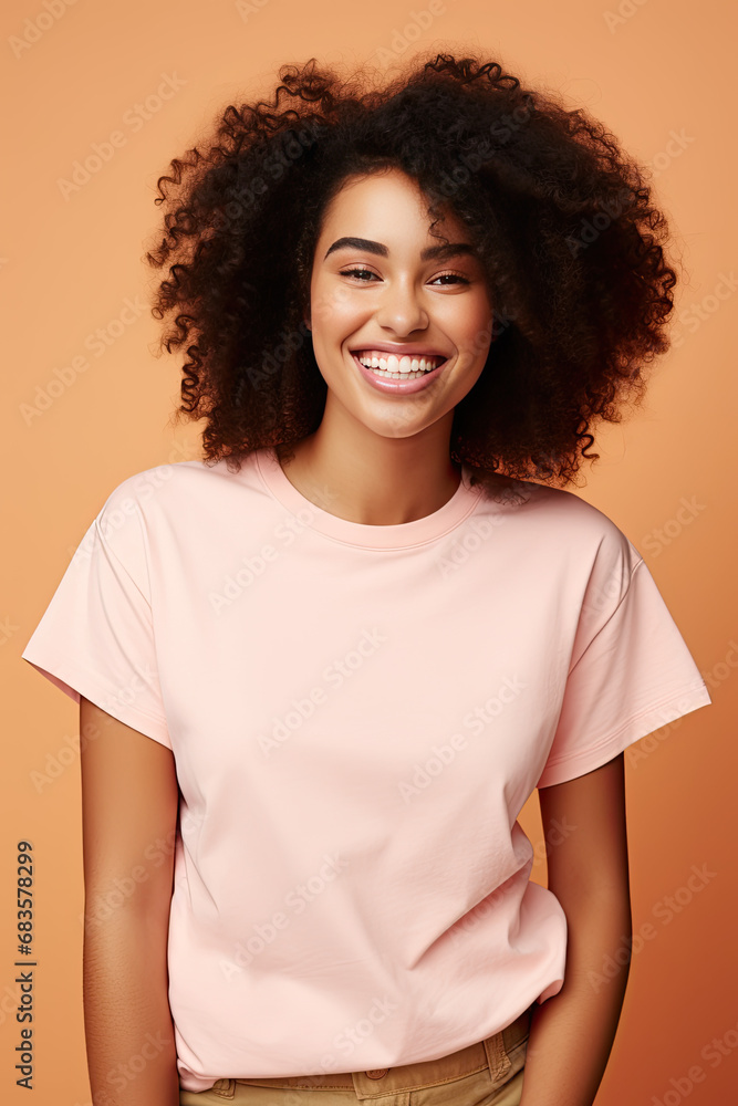 A beautiful American African woman with smile A beautiful American African woman with smile