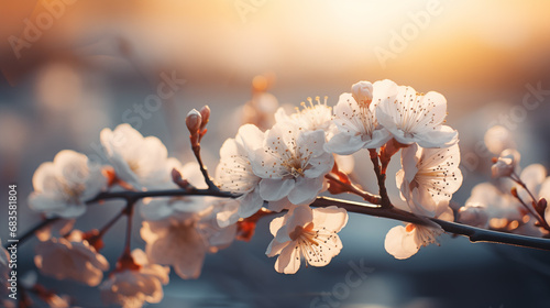 cherry blossom branch  photo