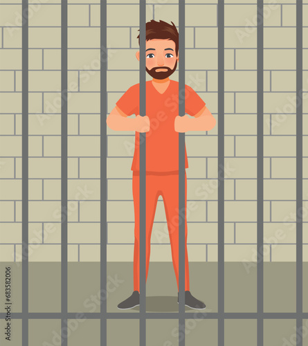 Male convicted prisoner inside the jail