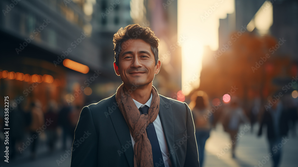 Fototapeta premium man in the city