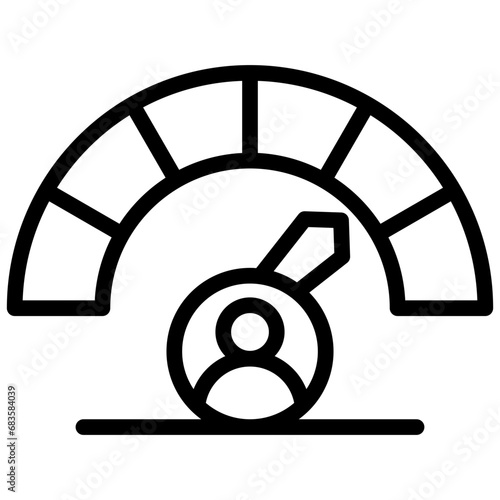 Account Performance Outline Icon