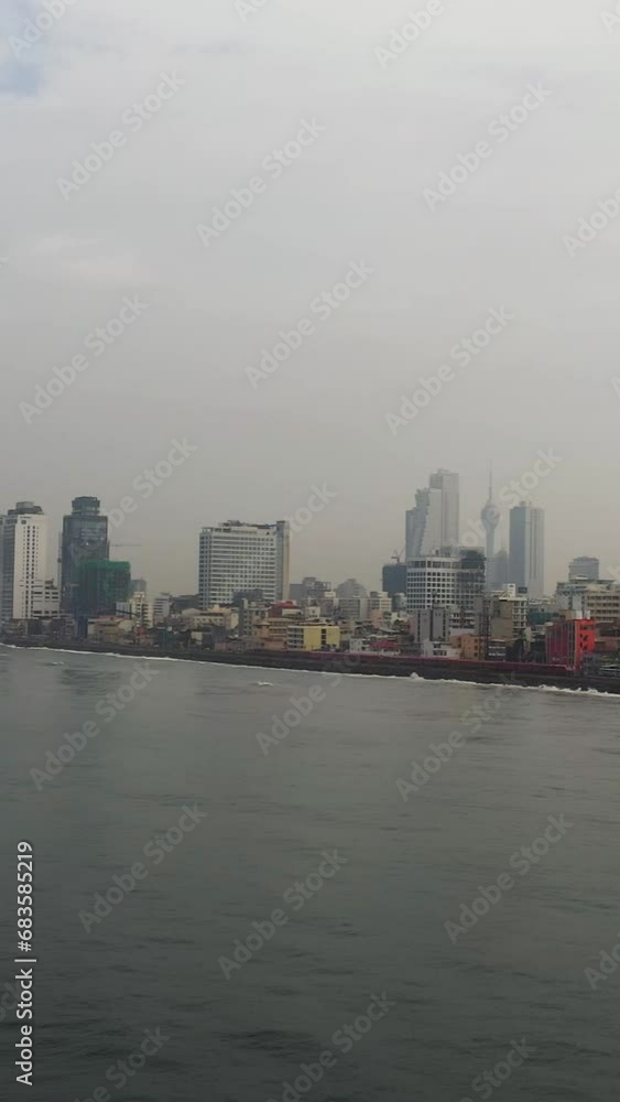 Top view of urban infrastructure of the city of Colombo, Sri Lanka. Top view of urban infrastructure of the city of Colombo, Sri Lanka.