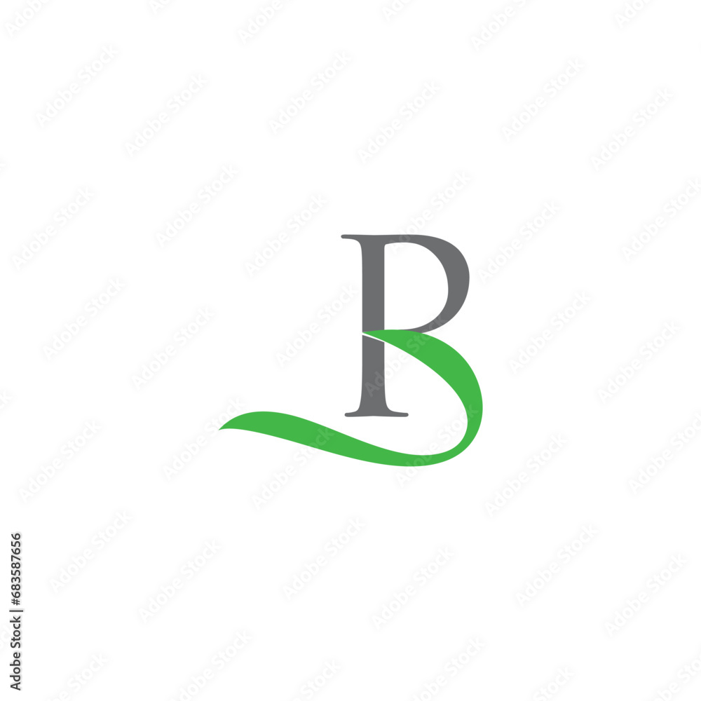 Letter b nature ribbon green logo design business solution abstract vector brand flat Icon design vector modern minimal style illustration emblem sign symbol logotype typography Letter b nature ribbon green logo design business solution abstract vector brand flat Icon design vector modern minimal style illustration emblem sign symbol logotype typography