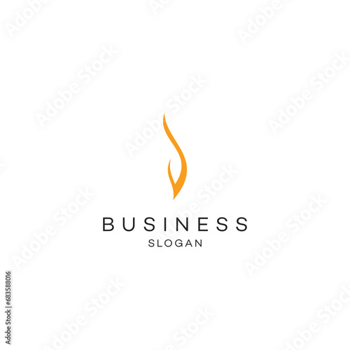 Fire flame flare care hand hot logo design business solution abstract vector brand flat Icon design vector modern minimal style illustration emblem sign symbol logotype typography